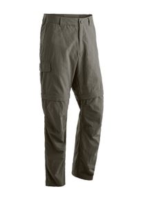 Outdoorhose Maier Sports "Trave", Herren, Gr. 66, Normalgr&ouml;&szlig;en, braun (schlamm), 100% Polyamid, Hosen Outdoorhose, Herren Zip-Off Wanderhose, schnelltrocknende Trekkinghose, Regular Fit