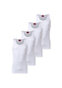 Unterhemd Hugo "Unterhemd 4er Pack", Herren, Gr. S, N-Gr, wei&szlig;, Obermaterial: 93% Baumwolle CO. 7% Elasthan EL., Unterhemden Unterhemd