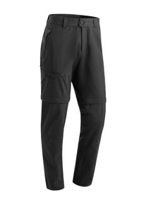 Outdoorhose Maier Sports "Tajo Zip Loop", Herren, Gr. 52, Normalgr&ouml;&szlig;en, schwarz, 100% Polyester, Hosen Outdoorhose, Herren Zip-Off Wanderhose, atmungsaktive Trekkinghose, Regular Fit