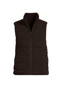 LANDS' END Fleece-Steppweste zum Wenden, Damen,  Braun, Polyester, by Lands' End