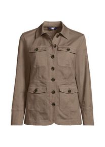 LANDS' END Utility-Jacke, Damen,  Braun, Elasthan/Kunstseide/Lyocell (Viskose), by Lands' End