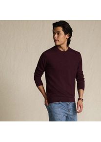 LANDS' END Merino-Pullover mit Rundhals, Herren,  Rot, Wolle, by Lands' End