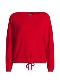 LANDS' END Feinstrick-Shirt, Damen,  Rot, by Lands' End