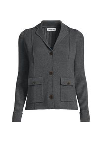 LANDS' END Baumwoll-Blazer DRIFTER, Damen,  Grau, Baumwolle, by Lands' End