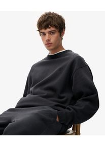 Superdry Herren Baumwolle Gesticktes Logo Oversized Rundhalsausschnitt Sweatshirt, Dunkelgrau - Gr&ouml;&szlig;e: XXL 1040607500868PIJ005