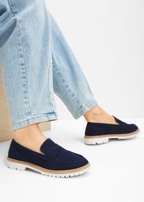 bonprix Chunky Loafer mit Profilsohle, blau, Gr.39, Klassischer Loafer f&uuml;r den Alltag