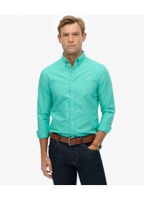 Superdry Herren Klassisches Oxford-hemd mit Langen &Auml;rmeln Green - Gr&ouml;&szlig;e: XL 1041009500639A7L004