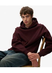 Superdry Herren Baumwolle Gesticktes Logo &Uuml;bergro&szlig;er Kapuzenpullover, Burgund - Gr&ouml;&szlig;e: XXL 1040606501918YFY005