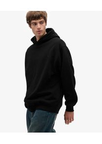Superdry Herren Baumwolle Gesticktes Logo Blank &Uuml;bergro&szlig;er Kapuzenpullover, Schwarz - Gr&ouml;&szlig;e: S 104060650191802A001