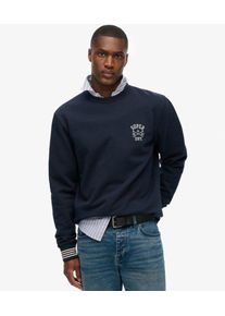 Superdry Herren Baumwolle Grafik Athletic Club Sweatshirt mit Rundhalsausschnitt, Marineblau - Gr&ouml;&szlig;e: S 104060750087409S001