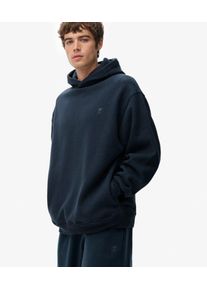 Superdry Herren Baumwolle Gesticktes Logo &Uuml;bergro&szlig;er Kapuzenpullover, Marineblau - Gr&ouml;&szlig;e: L 10406065019181TE003