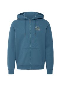 Kapuzensweatjacke Blend "Kapuzensweatjacke BHBest", Herren, Gr. S, blau (orion blau), Obermaterial: 55% Polyester PES. 45% Baumwolle CO., Sweatjacken Kapuzensweatjacke