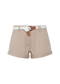 Chinoshorts oxmo "Chinoshorts OXChanett", Damen, Gr. 40, N-Gr, beige (simple tau), Obermaterial: 98% Baumwolle CO. 2% Elasthan EL., Hosen Chinoshorts