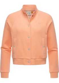 Bomberjacke Ragwear "Collegejacke Simonette", Damen, Gr. L, orange (peach), Obermaterial: 70% Baumwolle CO. 30% Polyester PES., Jacken Bomberjacke