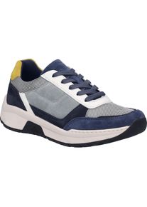 Sneaker Josef Seibel "Mitchell 10, blau-multi", Herren, Gr. 45, blau (blau, multi), Obermaterial: 80% Rindsleder Leather cow. 20% Textilmaterial TEXMAT., Schuhe Sneaker