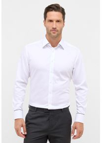 Langarmhemd Eterna "MODERN FIT", Damen, Gr. 43, Normalgr&ouml;&szlig;en, wei&szlig;, Satin, 100% Baumwolle, tailliert, Manschette, Hemden Langarmhemd, NON IRON (b&uuml;gelfrei)