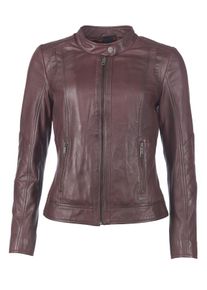 Lederjacke Maze "Lederjacke Marcie", Damen, Gr. L, braun (mahagony), Obermaterial: 100% Lammleder LEL. Futter: 100% Polyester PES., Jacken Lederjacke