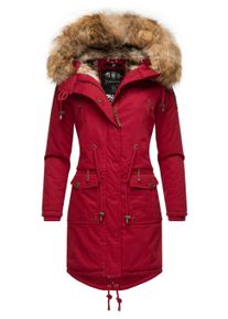 Wintermantel Navahoo "Wintermantel Rosinchen", Damen, Gr. XXL, rot (blood rot), Obermaterial: 100% Baumwolle CO. Obermaterial: Futter: 100% Polyester PES. 100% Polyester PES., M&auml;ntel Wintermantel