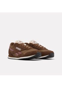Sneaker Reebok CLASSIC "CLASSIC AZ", Damen, Gr. 36,5, simple braun, simple braun, schwarzberry, Leder, Synthetik, Textil, Schuhe Sneaker