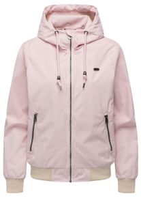 Outdoorjacke Ragwear "Outdoorjacke Nuggeta Summer YOUMODO", Damen, Gr. XXL, rosa (marshmallow), Obermaterial: 100% Polyester PES. Obermaterial: Futter: 100% Polyester PES., l&auml;ssig geschnitten, hoch geschlossener Ausschnitt, &Auml;rmel ohne &Auml;rmelschlitz Rippb&uuml;ndchen, Jacken Outdoorjacke, L&auml;ssige &Uuml;bergangsjacke mit Kapuze