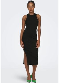 Jerseykleid Only "ONLBELFAST &ndash; Jerseykleid mit figurbetonter Passform", Damen, Gr. S, N-Gr, schwarz, Jersey, Obermaterial: 97% Baumwolle, 3% Elasthan, unifarben, figurbetont, Rundhals, Kleider Jerseykleid, figurbetont, modisch, Jersey, Baumwollmischung, Rundhals