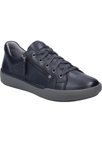 Sneaker Josef Seibel "Claire 13, indigo", Damen, Gr. 41, blau (indigo), Obermaterial: 100% Rindsleder Leather cow., Schuhe Sneaker