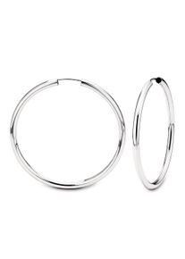 Paar Creolen Amor "9061778", silber (silberfarben), Ohrringe, Damen, Silber 925 (Sterlingsilber), Paar Creolen, Made in Germany