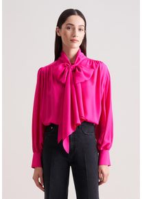 Klassische Bluse Seidensticker, Damen, Gr. XXL(44), pink, 100% Viskose, unifarben, regular fit, Blusen Klassische Bluse, 1/1 Binderkragen Uni