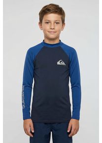 Funktionsshirt Quiksilver "EVERYDAY UPF50 LS YOUTH", Jungen, Gr. 8 (122/128), schwarz navy, Obermaterial: 84% Polyester, 16% Elasthan, Shirts Funktionsshirt, f&uuml;r Kinder und Jugendliche, sportlicher Stil