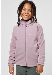 Fleecejacke Jack Wolfskin "TAUNUS JACKET K", Kinder, Gr. 176, lila (wild, blossom), Obermaterial: 100% Polyester. Futter: 100% Polyester, Jacken Fleecejacke
