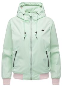Outdoorjacke Ragwear "Outdoorjacke Nuggeta Summer YOUMODO", Damen, Gr. L, gr&uuml;n (mint), Obermaterial: 100% Polyester PES. Obermaterial: Futter: 100% Polyester PES., l&auml;ssig geschnitten, hoch geschlossener Ausschnitt, &Auml;rmel ohne &Auml;rmelschlitz Rippb&uuml;ndchen, Jacken Outdoorjacke, L&auml;ssige &Uuml;bergangsjacke mit Kapuze