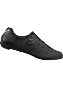 Fahrradschuh Shimano "Rennrad - Fahrradschuhe RC302, schwarz", Herren, Gr. 49, schwarz, Obermaterial: 100% Kunstleder synt.leather., Schuhe Fahrradschuh