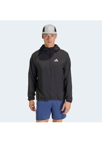 Laufjacke adidas Performance "RUN ESS JKT M", Herren, Gr. XL, schwarz, Obermaterial: 100% Polyester, Jacken Laufjacke