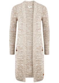 Strickjacke oxmo "Strickjacke OXPhiletta", Damen, Gr. S, beige (dune), Obermaterial: 100% Baumwolle CO., Strickjacken Strickjacke