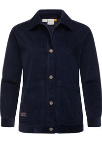 Cordjacke Ragwear "Cordjacke Ennea", Damen, Gr. L, blau (navy), Obermaterial: 100% Baumwolle CO., Jacken Cordjacke