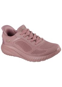 Slip-On Sneaker Skechers "BOBS SQUAD CHAOS-CURRENT MUSE", Damen, Gr. 35, rosa, Textil, Schuhe Slip-On Sneaker, Freizeitschuh f&uuml;r Maschinenw&auml;sche geeignet
