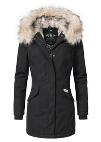Wintermantel Navahoo "Wintermantel Cristal", Damen, Gr. L, schwarz, Obermaterial: 65% Polyester PES. 35% Baumwolle CO. Obermaterial: Futter: 100% Polyester PES. 100% Polyester PES., M&auml;ntel Wintermantel