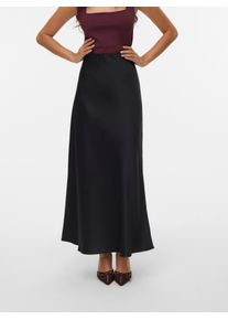 V&eacute;ro Moda A-Linien-Rock VERO MODA "VMMERLE ANKLE SKIRT WVN GA NOOS", Damen, Gr. M (38), schwarz, Web, Obermaterial: 100% Polyester, unifarben, kn&ouml;chellang, R&ouml;cke A-Linien-Rock, Kunstfaser