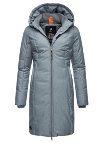 Wintermantel Ragwear "Wintermantel Amarri", Damen, Gr. 4XL, blau (arctic blau23), Obermaterial: 100% Polyester PES. Obermaterial: Futter: 100% Polyester PES. 100% Polyester PES., M&auml;ntel Wintermantel