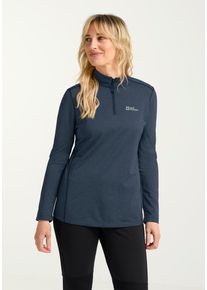 Stehkragenpullover Jack Wolfskin "SKY THERMAL HZ W", Damen, Gr. S (36), midnightsky, Obermaterial: 100% Polyester, Pullover Stehkragenpullover