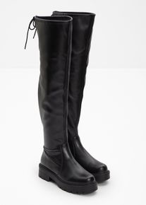 bonprix Overknee Stiefel, schwarz, Gr.38, Sch&ouml;ner Overknee-Stiefel vielseitig kombinierbar