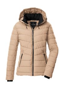 G.I.G.A. by Killtec Steppjacke "GW 32 WMN QLTD JCKT", Damen, Gr. 50, braun, Obermaterial: 100% Polyester;Futter: 100% Polyester;F&uuml;llung: 100% Polyester, G.I.G.A. DX BY KILLTEC, Jacken Steppjacke, Elegante Damenjacke, wasserabweisend, atmungsaktiv, abnehmbare Kapuze