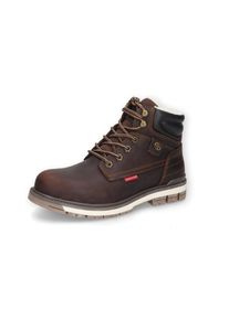 Winterboots Dockers by Gerli, Herren, Gr. 40, braun (schoko), Leder, Schuhe Winterboots, Schn&uuml;rboots mit Warmfutter