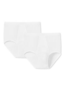 Slip Schiesser "Slip 2er Pack", Herren, Gr. M, wei&szlig;, Obermaterial: 100% Baumwolle CO., Unterhosen Slip