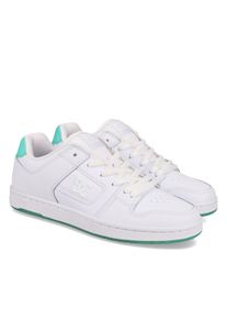Sneaker DC Shoes "Manteca 4", Damen, Gr. 7,5(38,5), wei&szlig; (wei&szlig;, aquarius), Obermaterial:53.02% Leder, 46.98% Synthetikmaterial;, Schuhe Sneaker