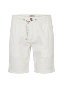 Shorts Blend "Shorts BHLenno", Herren, Gr. XXL, N-Gr, wei&szlig; (sanftes wei&szlig;), Obermaterial: 55% Baumwolle CO. 45% Leinen LI., Hosen Shorts