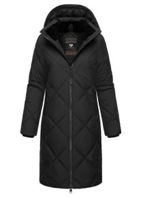 Steppmantel Ragwear "Steppmantel Rebela", Damen, Gr. L, schwarz, Obermaterial: 100% Polyester PES. Obermaterial: Futter: 100% Polyester PES. 100% Polyester PES., M&auml;ntel Steppmantel