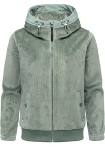 Fleecejacke Ragwear "Fleecejacke Cousy Short Bonded", Damen, Gr. S, gr&uuml;n (dusty gr&uuml;n), Obermaterial: 91% Polyester PES. 9% Elasthan EL., gerade, hoch geschlossener Ausschnitt, &Auml;rmel ohne &Auml;rmelschlitz elastischer Bund, Jacken Fleecejacke, &Uuml;bergangsjacke mit kuscheligem Teddyfell-Innenfutter