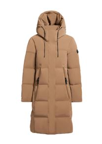 Steppmantel Khujo "Steppmantel Loni-YM", Damen, Gr. XL, braun (indian nougat), Obermaterial: 100% Polyester PES. 100% Polyurethan PU. Obermaterial: Futter: 100% Nylon NY. 100% Polyester PES., M&auml;ntel Steppmantel