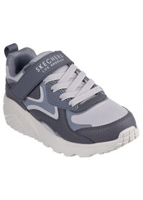 Sneaker Skechers "UNO LITE", Jungen, Gr. 30, grau (hellgrau), Lederimitat, Schuhe Sneaker, Freizeitschuh mit Memory Foam, Gr&ouml;&szlig;enschablone zum Download
